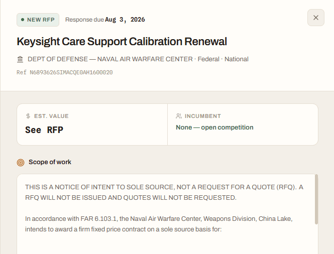 Know what a solicitation asks for before you commit.